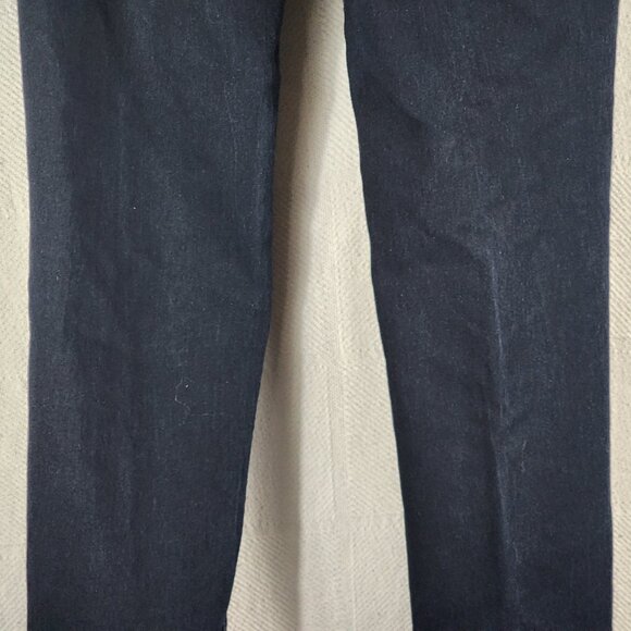 Faded Glory Dark Wash Cotton Poly Rayon Span Mid Rise Stretch Slim Jeans Sz 14A - Picture 13 of 16